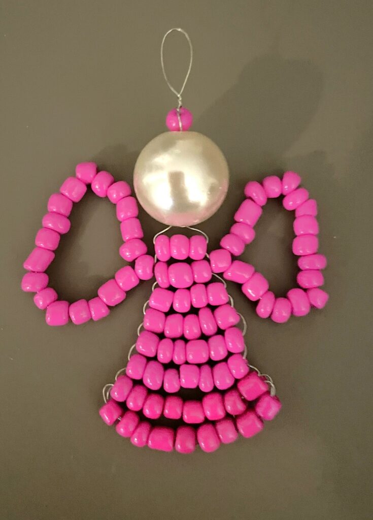 roze engeltje van kraaltjes