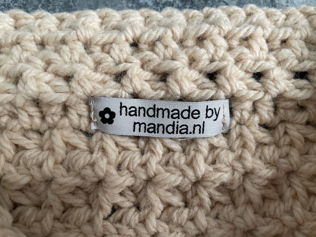 bolletjes-gilet met label