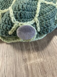 knoop als staartje van schildpad memory