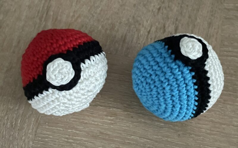 gehaakte pokemonballen