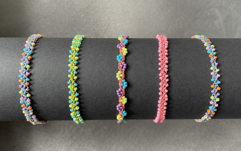 armband haken met kraaltjes