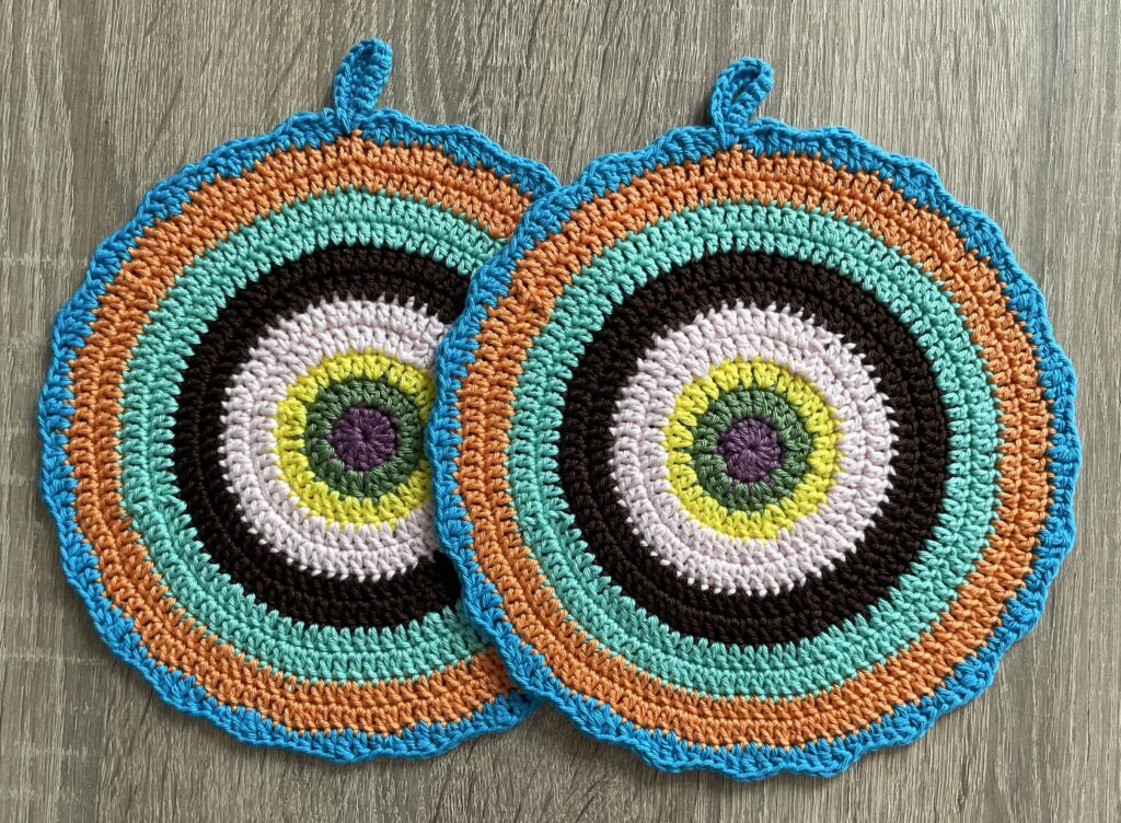 retro-pannenlappen in andere kleuren