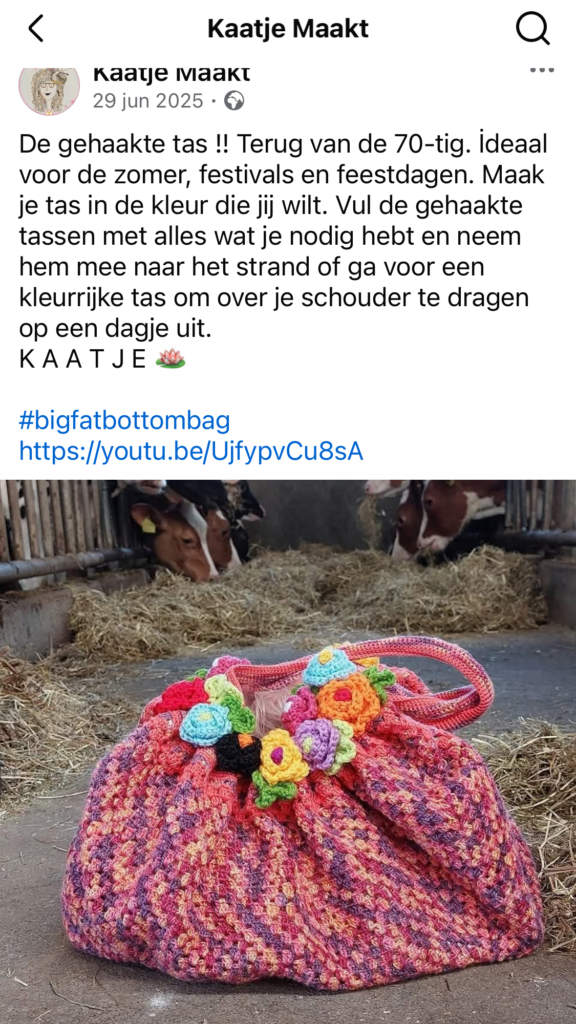 big fat bottom bag van kaatjemaakt123
