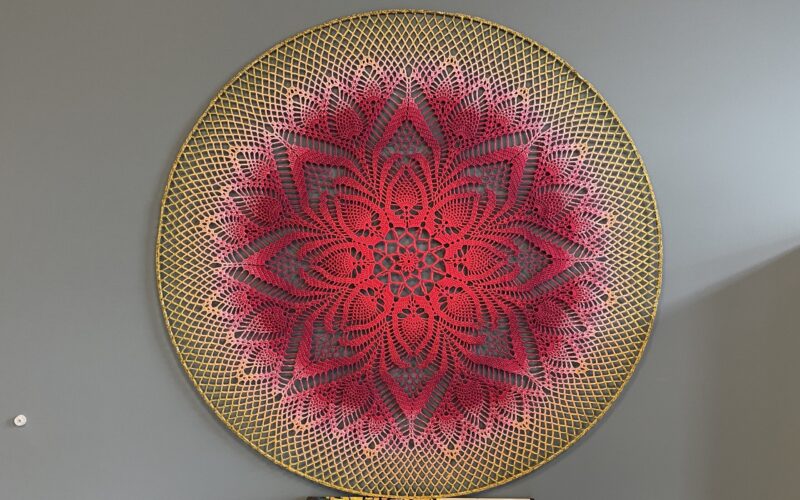 hele grote mandala van doorloopgaren